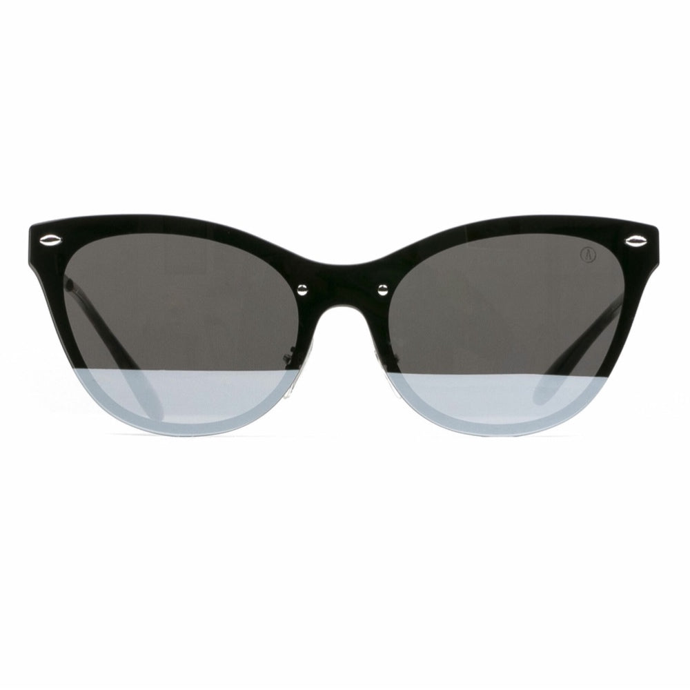 ANTEOJOS DE SOL, ROXANNE, Negro Mate/ Gris Espejado