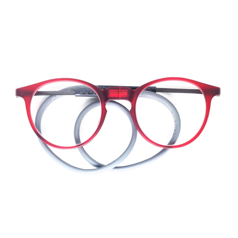ANTEOJOS DE LECTURA MAGNÉTICOS, MOD: KYLE-RED.Lentes orgánicos, UV Protección.