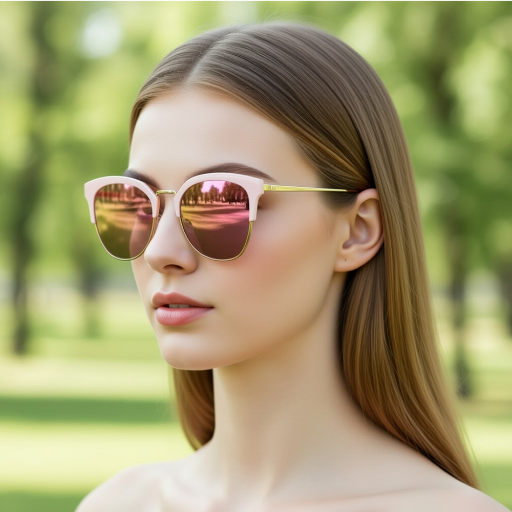 ANTEOJO DE SOL, DRAPER-Rosado Espejado,Polarizados.