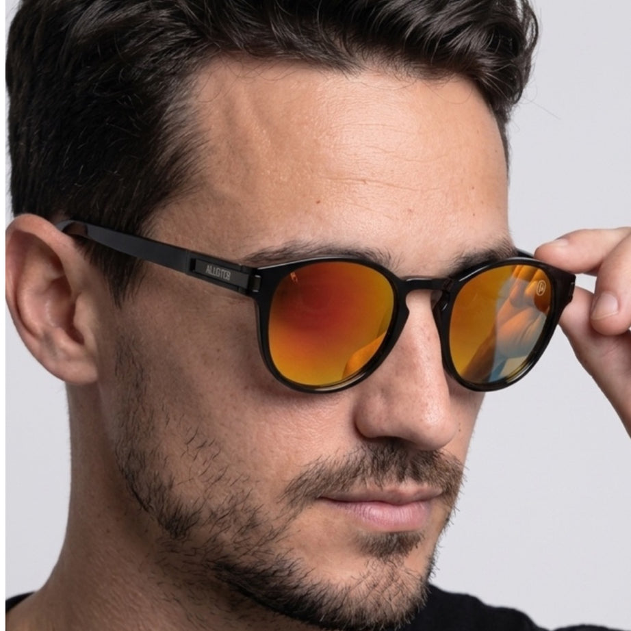 ANTEOJO DE SOL , SONIC-Negro/Rojo Espejados,Polarizados