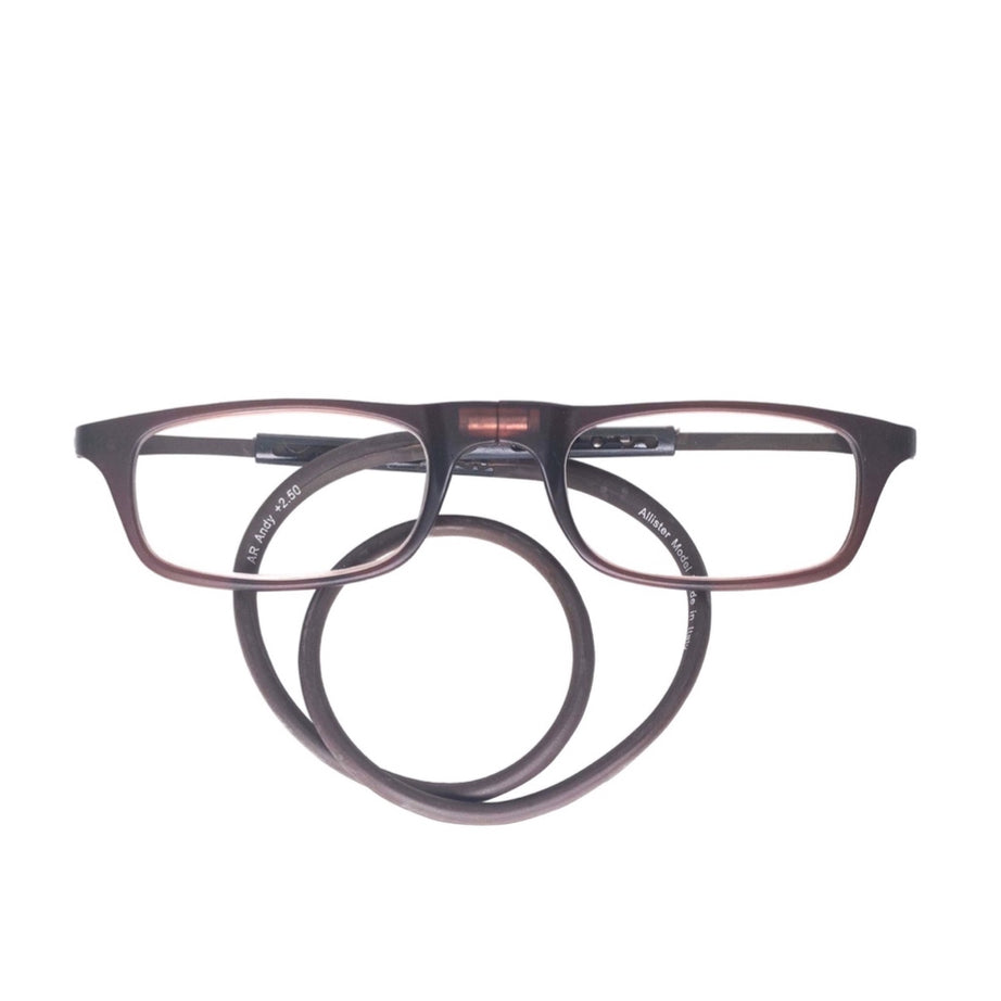 ANTEOJOS  DE LECTURA MAGNÉTICOS, ANDY-MATTE BROWN, Lentes Orgánicos , UV Protección