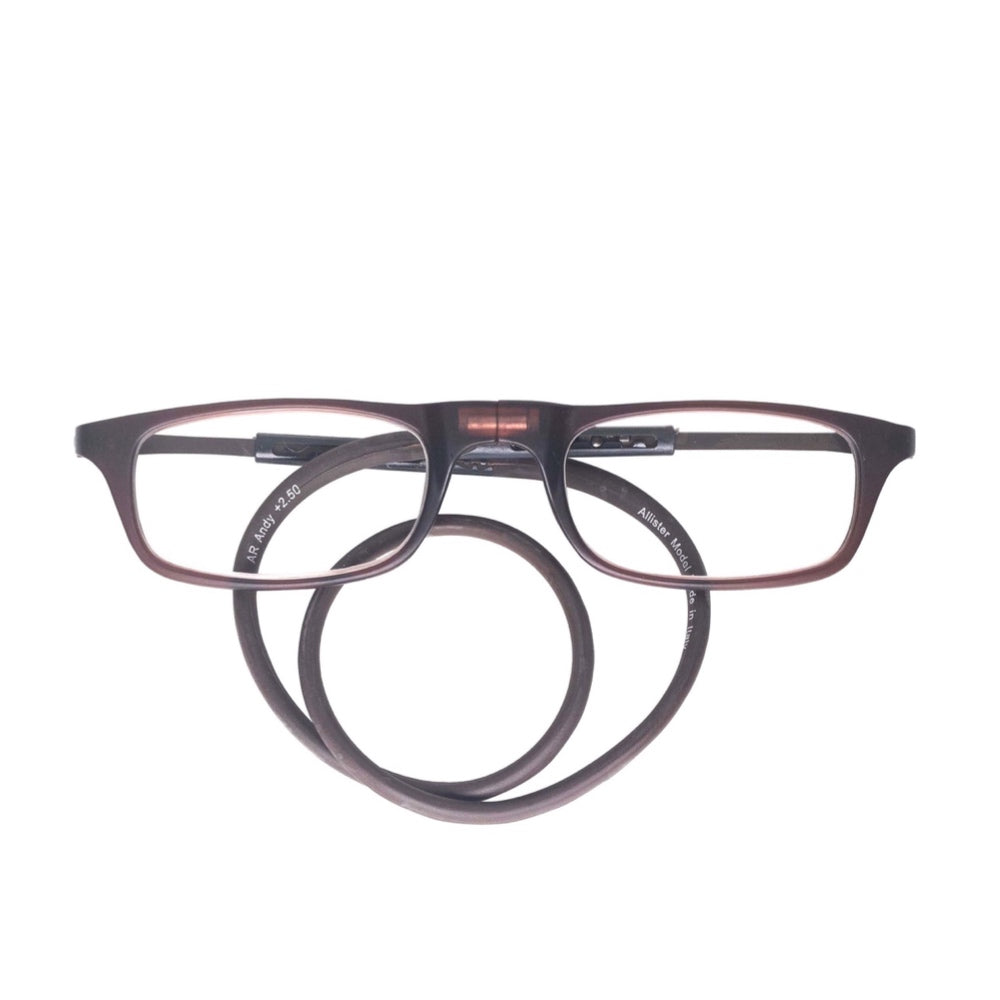 ANTEOJOS  DE LECTURA MAGNÉTICOS, ANDY-MATTE BROWN, Lentes Orgánicos , UV Protección