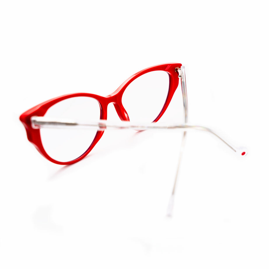ANTEOJO ÓPTICO, TRACY-Red/ Clear, Filtro Azul