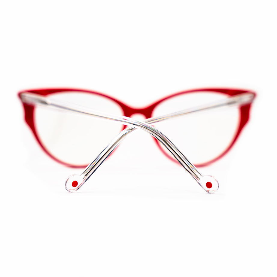 ANTEOJO ÓPTICO, TRACY-Red/ Clear, Filtro Azul
