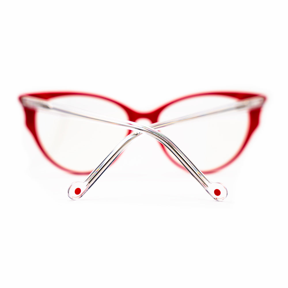 ANTEOJO ÓPTICO, TRACY-Red/ Clear, Filtro Azul