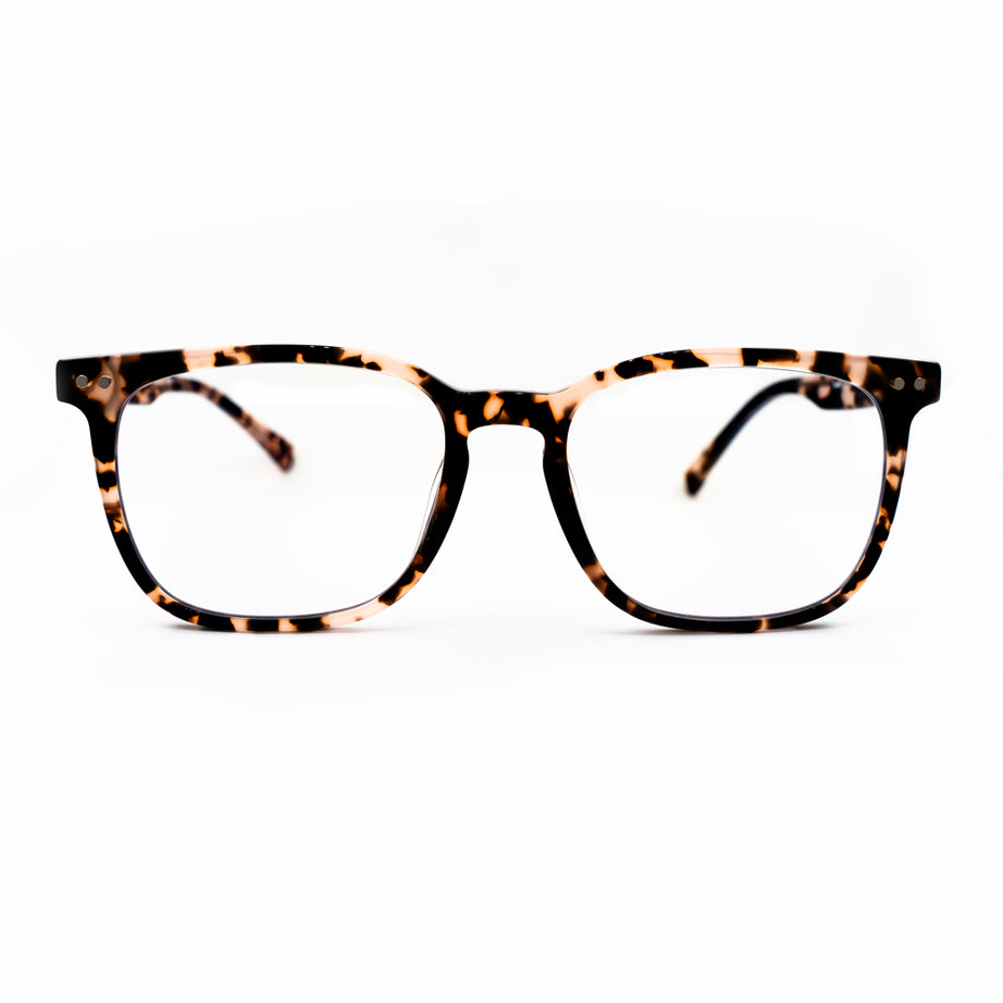 ANTEOJO ÓPTICO, MOD:OWEN-Tort. Light Brown,Clip On,Anti  Blue Light