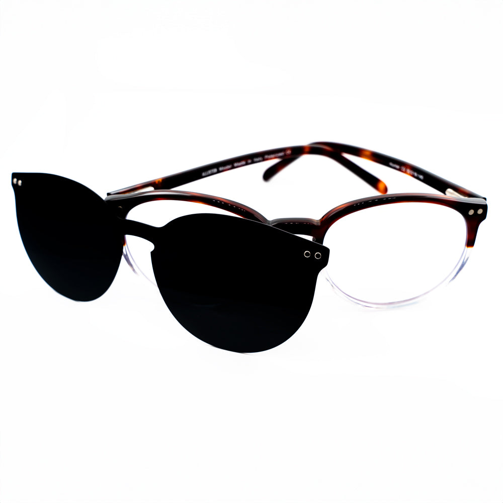 ANTEOJO ÓPTICO, MOD:HUNTER- Brown -Clear,Anti Blue Light .