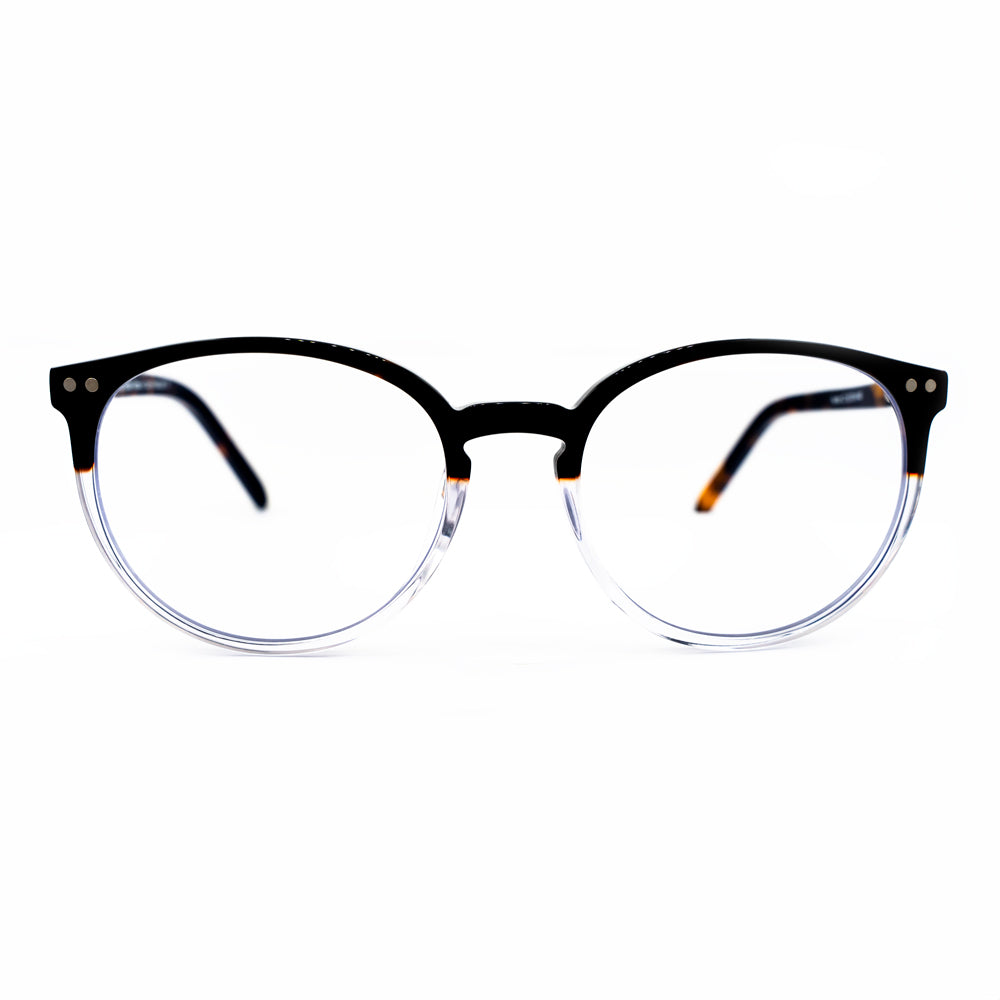 ANTEOJO ÓPTICO, MOD: HUNTER- Dark Brown -Clear,Anti Blue Light .