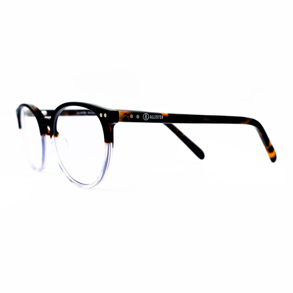 ANTEOJO ÓPTICO, MOD: HUNTER- Dark Brown -Clear,Anti Blue Light .