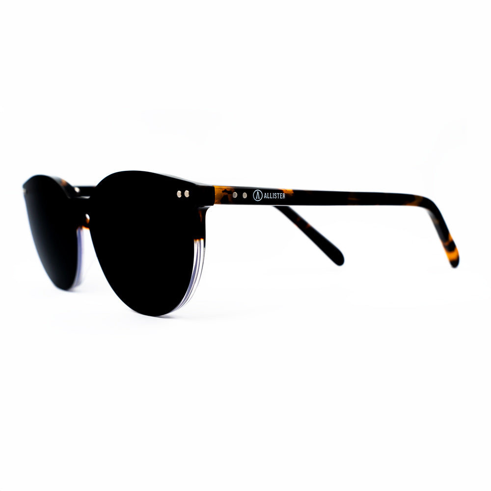 ANTEOJO ÓPTICO, MOD: HUNTER- Dark Brown -Clear,Anti Blue Light .