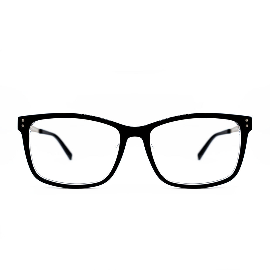 ANTEOJO ÓPTICO, MOD: DANTE-Black/Silver, AntI Blue Light