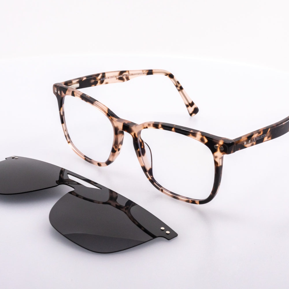 ANTEOJO ÓPTICO, MOD:OWEN-Tort. Light Brown,Clip On,Anti  Blue Light