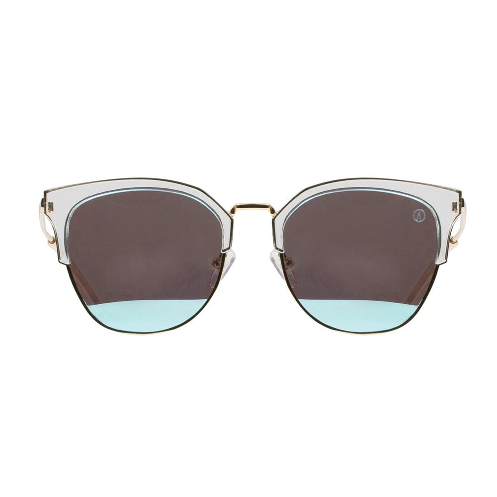 ANTEOJO DE SOL, DRAPER-Celeste Espejado