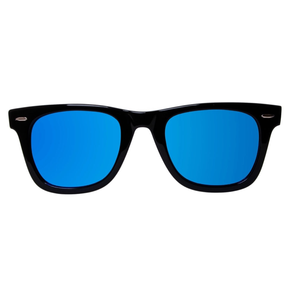 ANTEOJO DE SOL , CHARLIE-Negro con lentes Azul Espejados