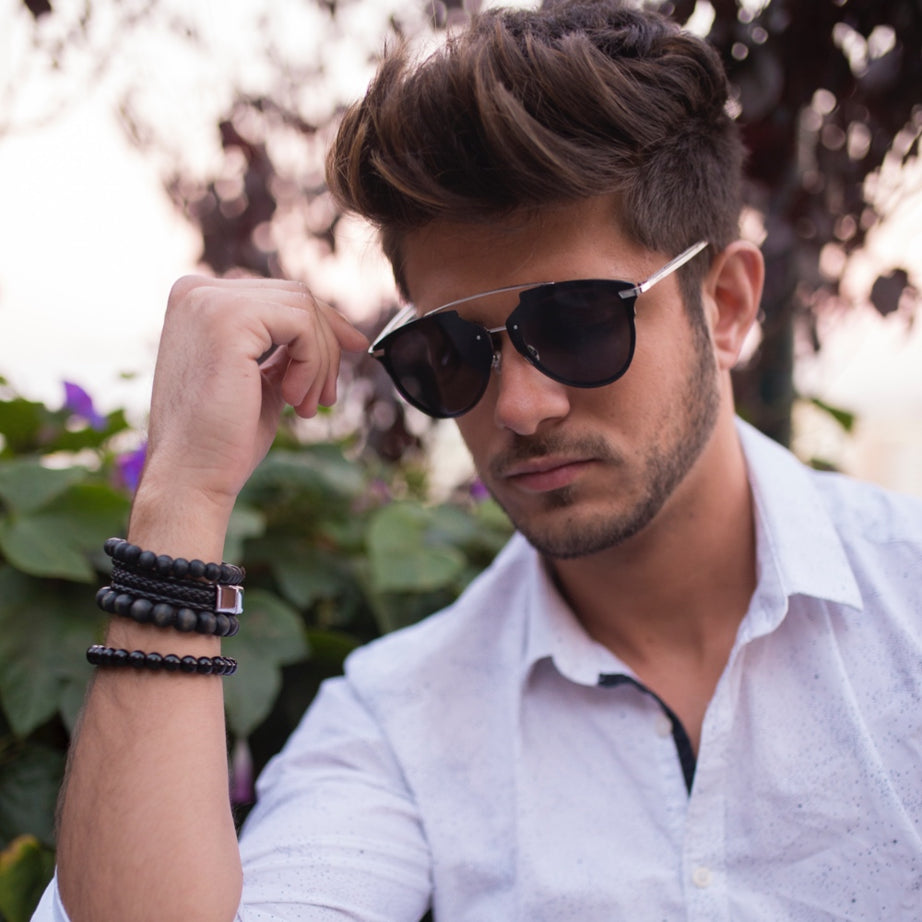 ANTEOJOS DE SOL,PHOENIX-Plateado/ Gris Oscuro .